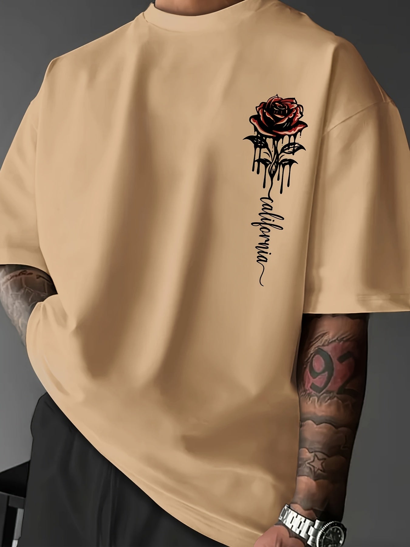 Rose Print T-Shirt