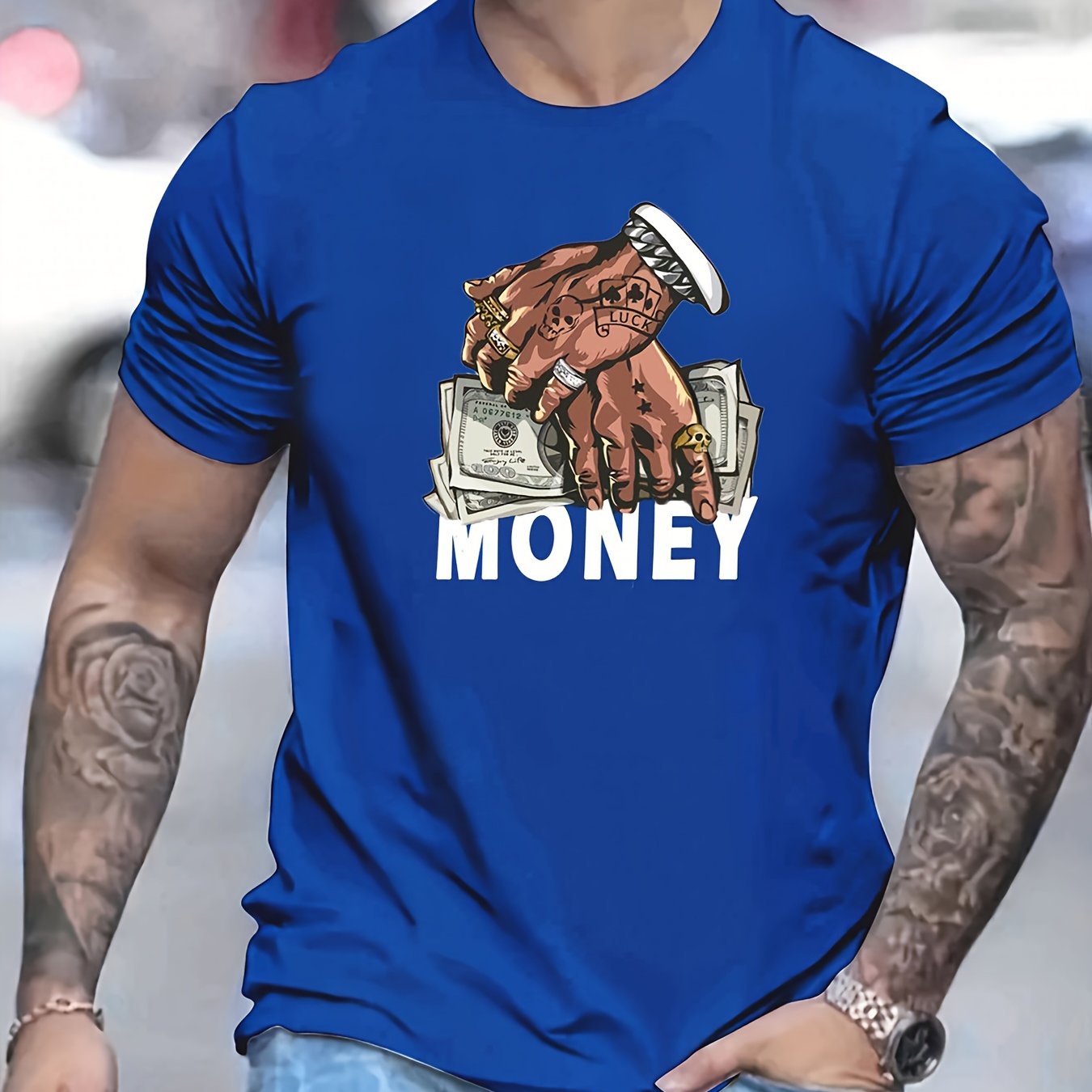 Cartoon Money & Hands T-Shirt