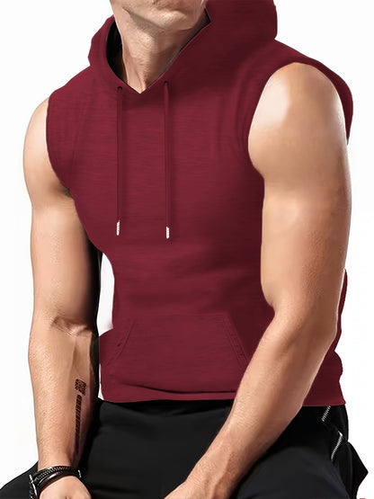 Hooded Sleeveless T-Shirt