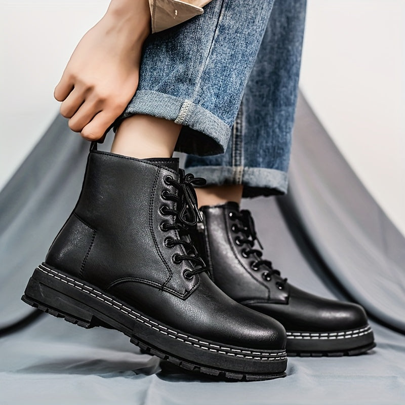 New Style Boots for Men, Trendy Motorcycle Boots.