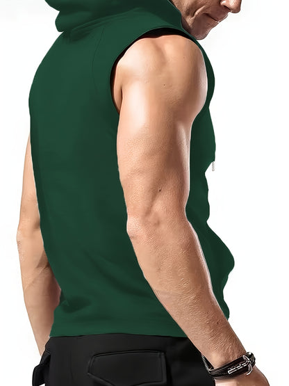 Hooded Sleeveless T-Shirt