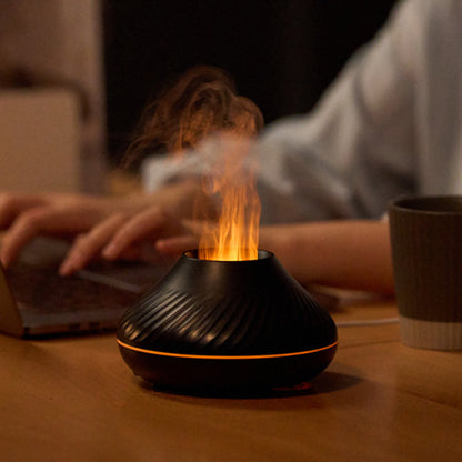 3D RGB Volcano Flame Aroma Diffuser