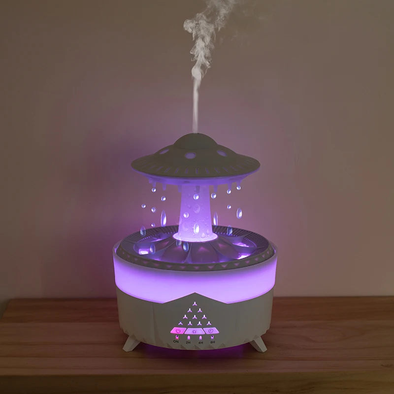 Raindrop Aroma Diffuser with Colorful Light