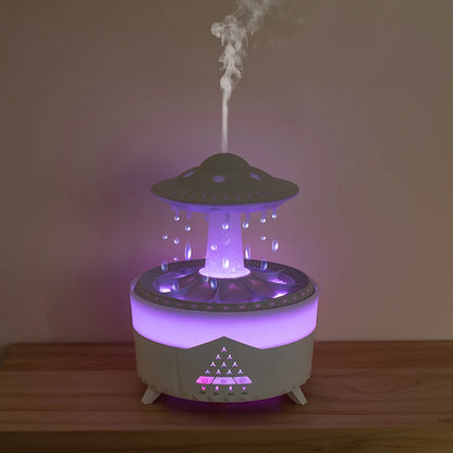 Raindrop Aroma Diffuser with Colorful Light