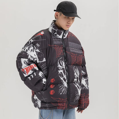 Streetwear Anime Printed Jacket