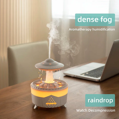 Raindrop Aroma Diffuser with Colorful Light