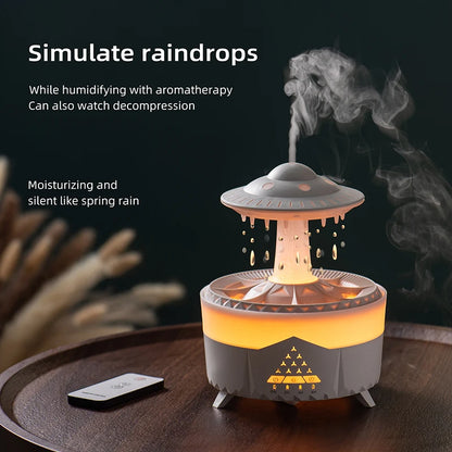 Raindrop Aroma Diffuser with Colorful Light