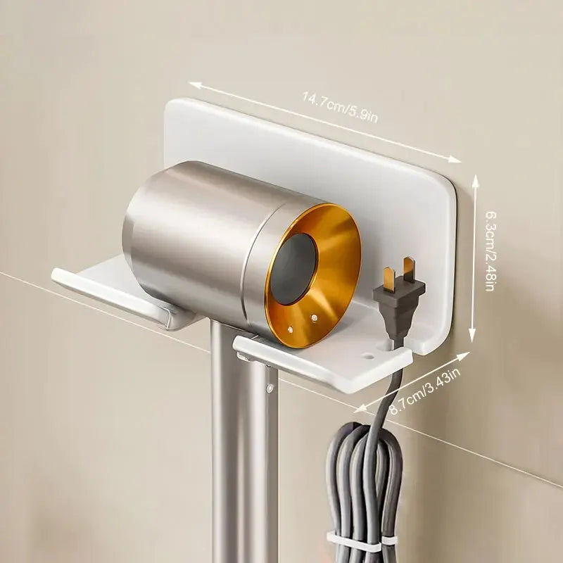 Wall-Mounted Hair Dryer Holder