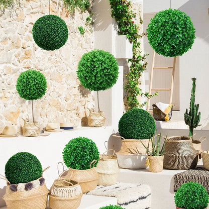 Artificial Boxwood Ball Hanging Plant