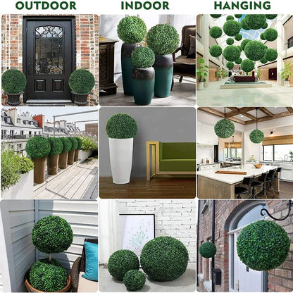 Artificial Boxwood Ball Hanging Plant