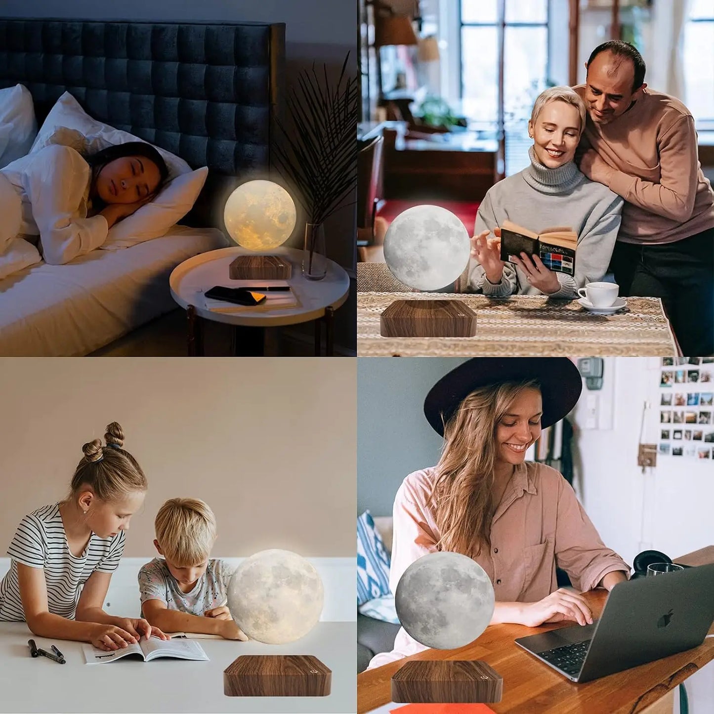 Levitating 3D Moon Lamp