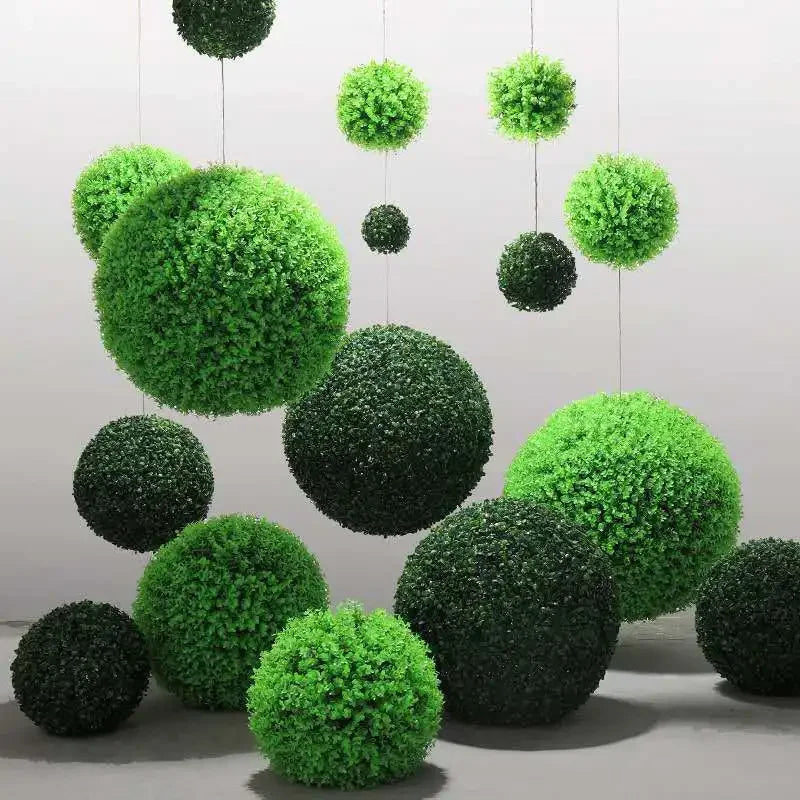 Artificial Boxwood Ball Hanging Plant