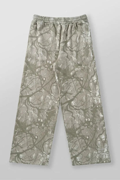 Camouflage Straight-Leg  Pants