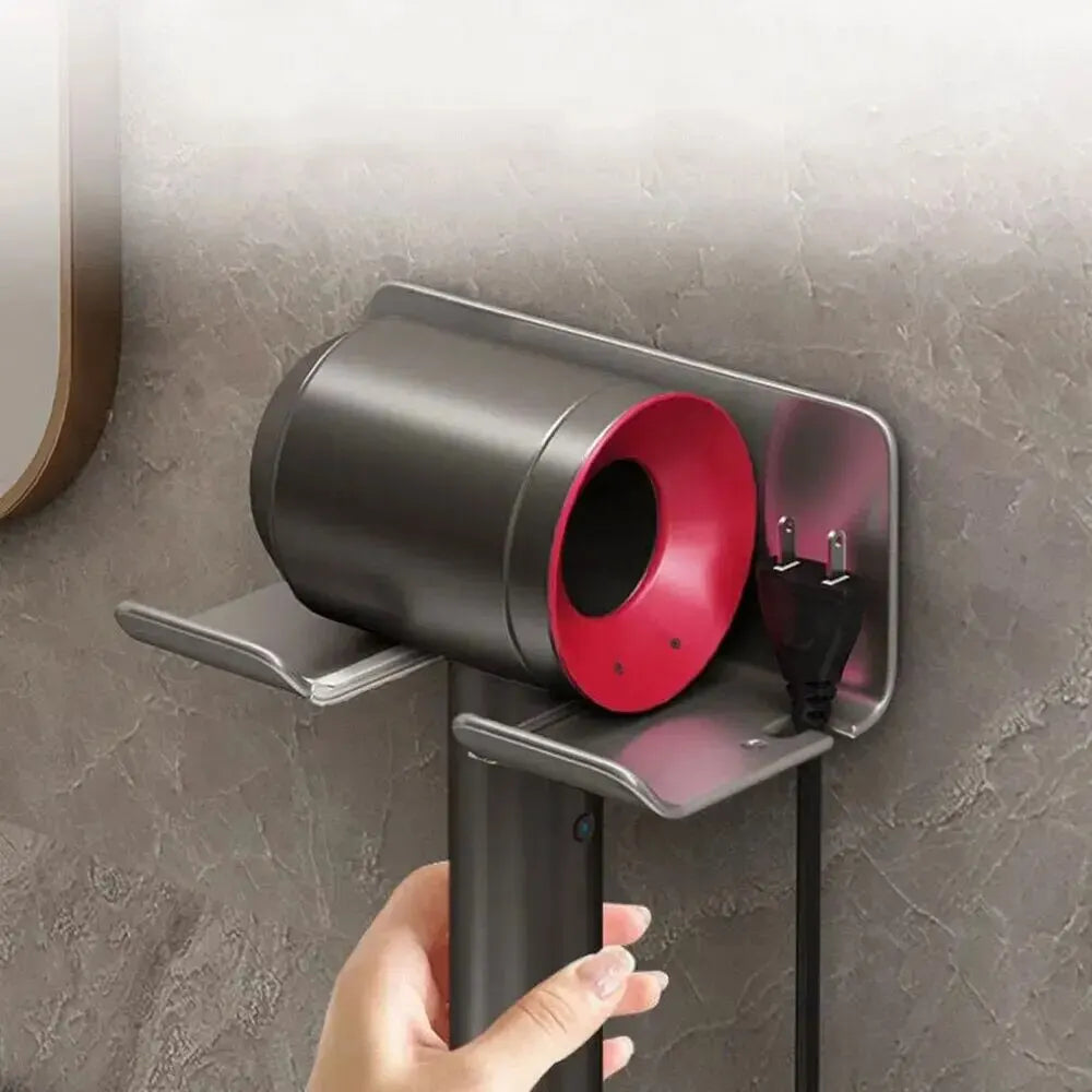 Wall-Mounted Hair Dryer Holder