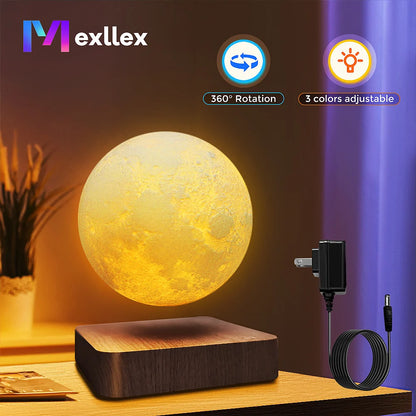 Levitating 3D Moon Lamp