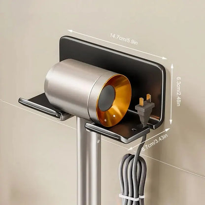 Wall-Mounted Hair Dryer Holder