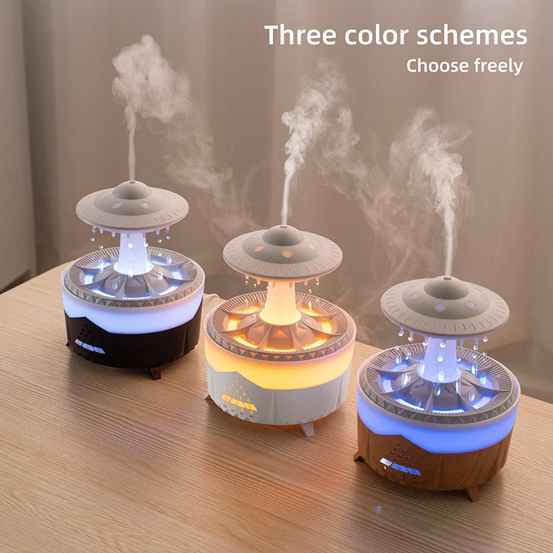 Raindrop Aroma Diffuser with Colorful Light