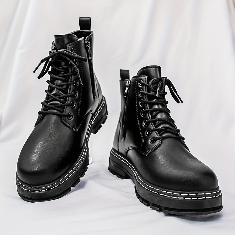 New Style Boots for Men, Trendy Motorcycle Boots.