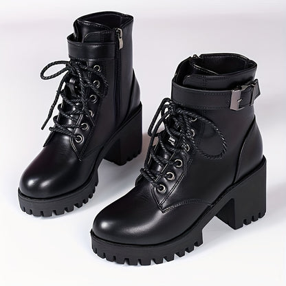 Fashion Chunky Heel Ankle Boots