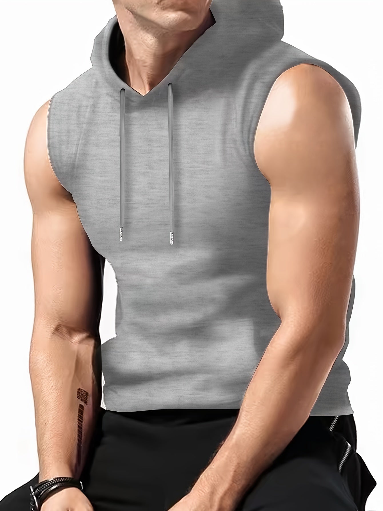 Hooded Sleeveless T-Shirt