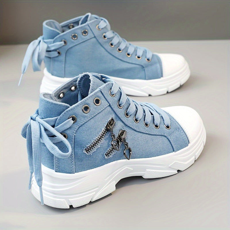 Canvas Platform Sneakers