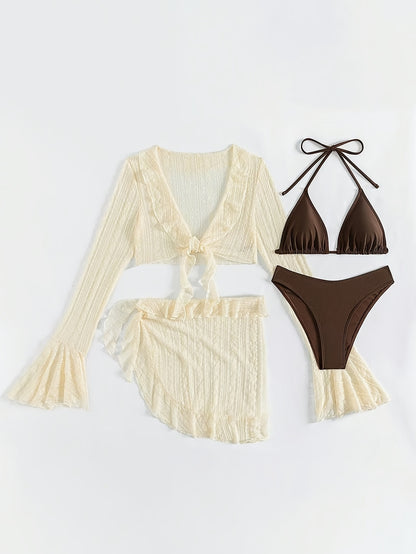 Halter Neck Bikini Set