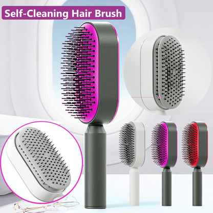 Self-Cleaning Hairbrush