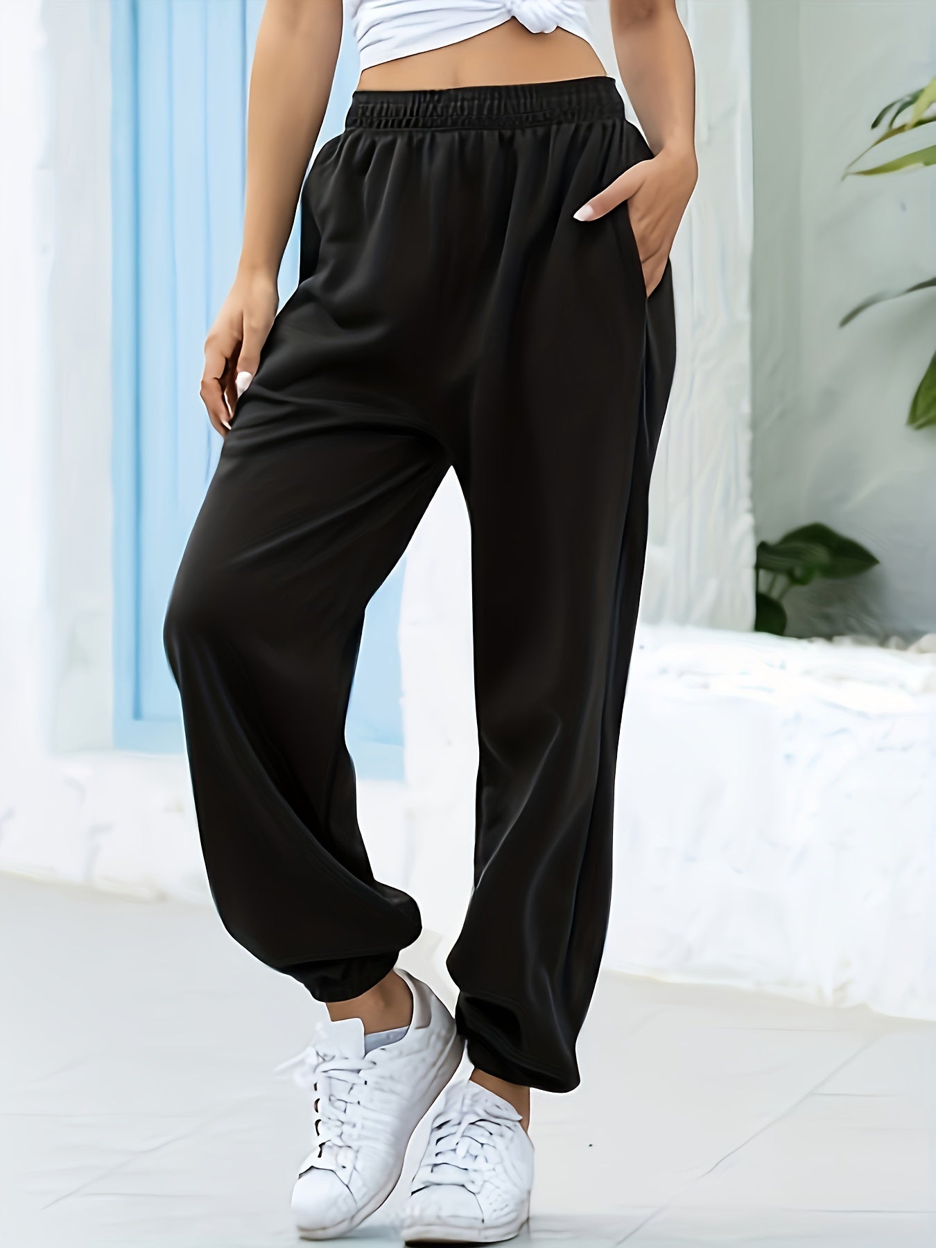 High-Waisted Wide-Leg Cropped Pants