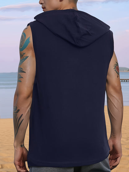 Hooded Sleeveless T-Shirt