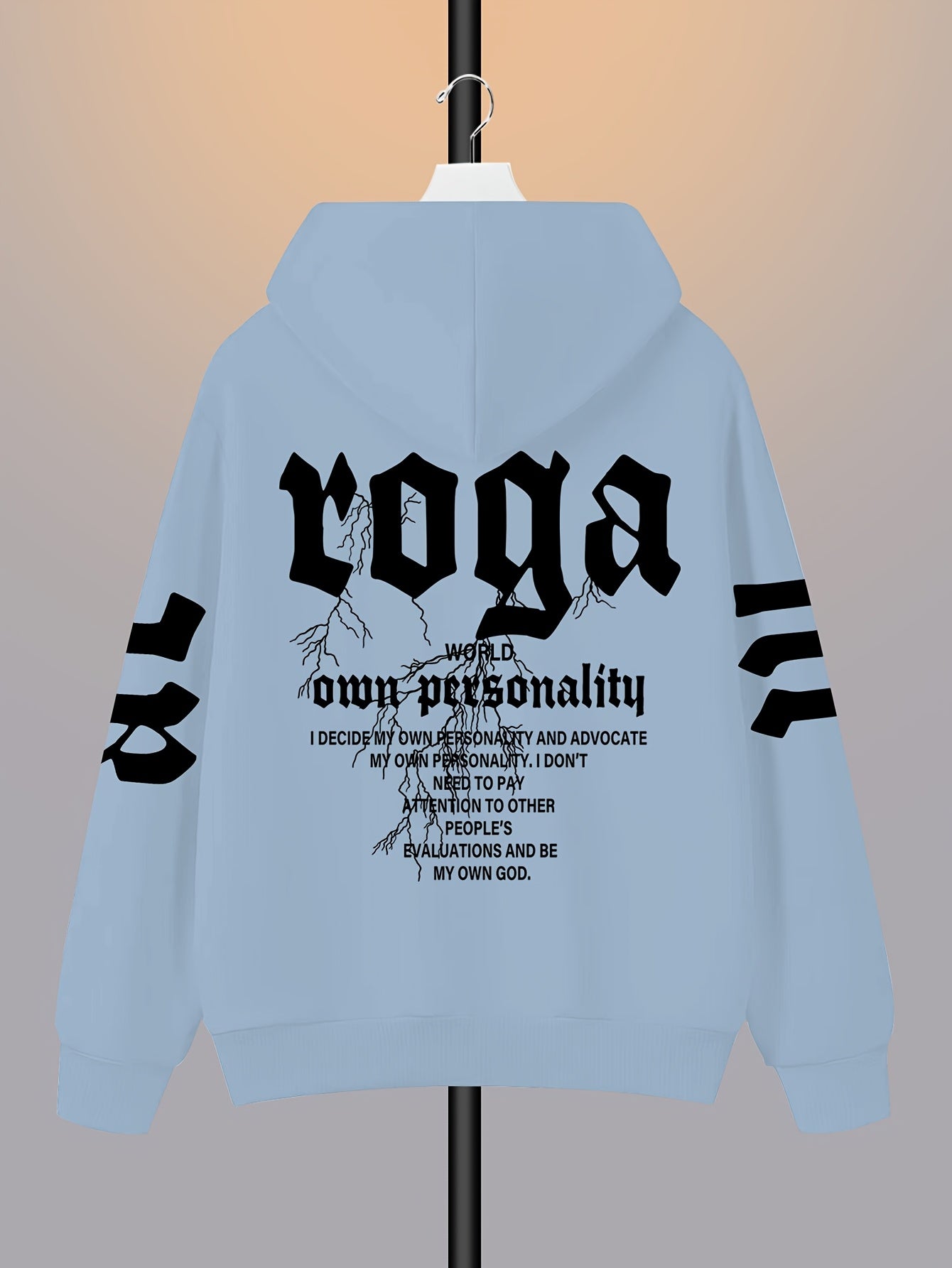 Casual Letter Print Hoodie