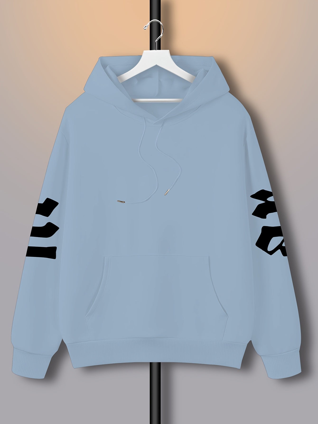 Casual Letter Print Hoodie