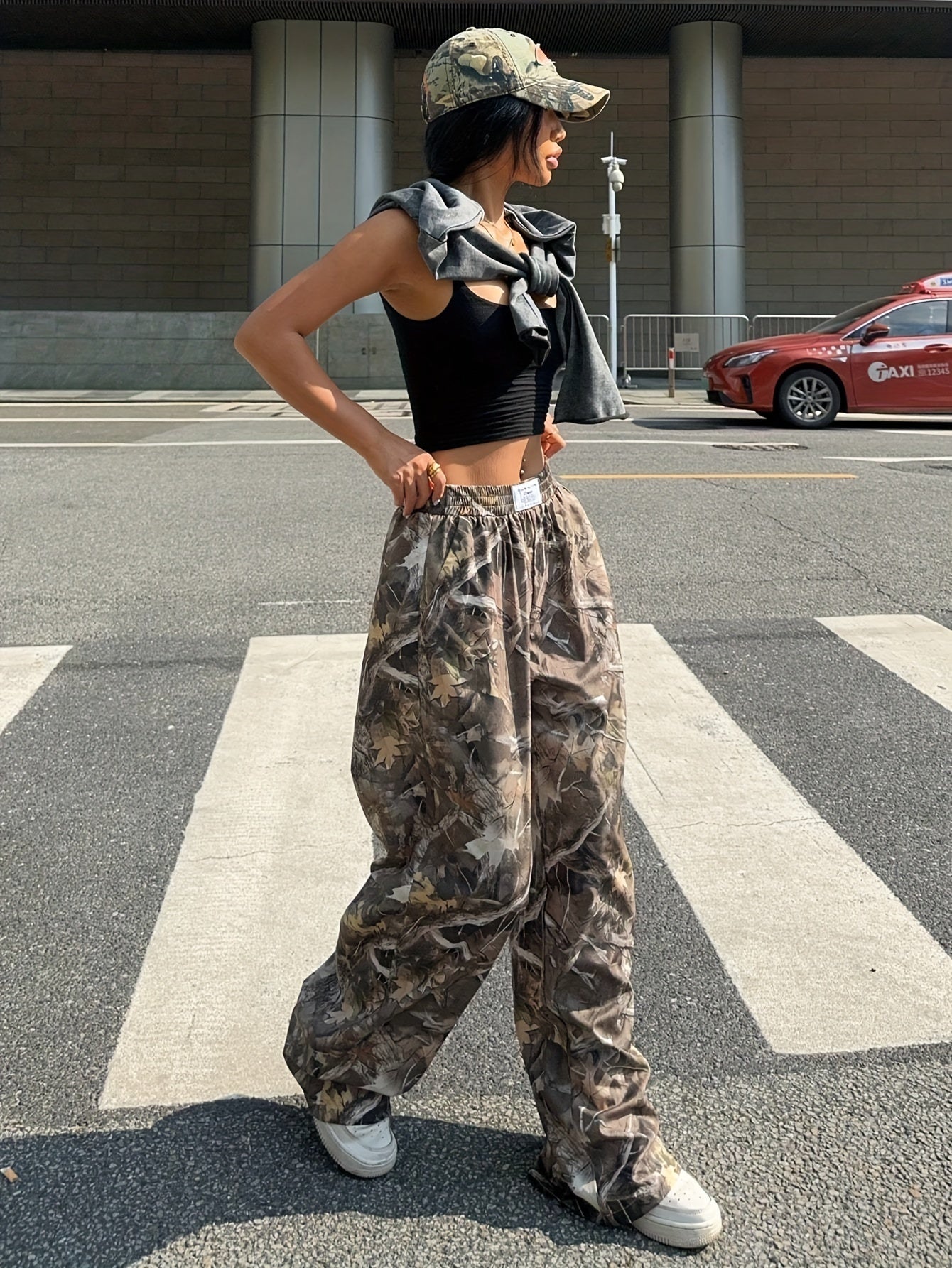 Casual Wide-Leg Pants with Drawstring Waist