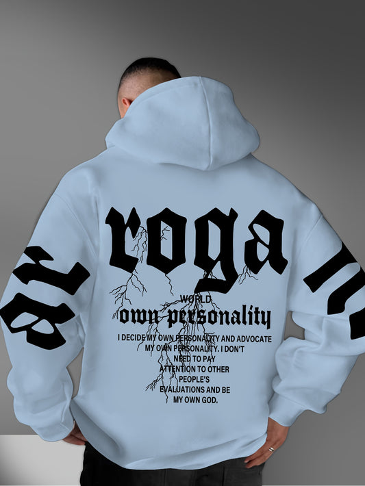 Casual Letter Print Hoodie