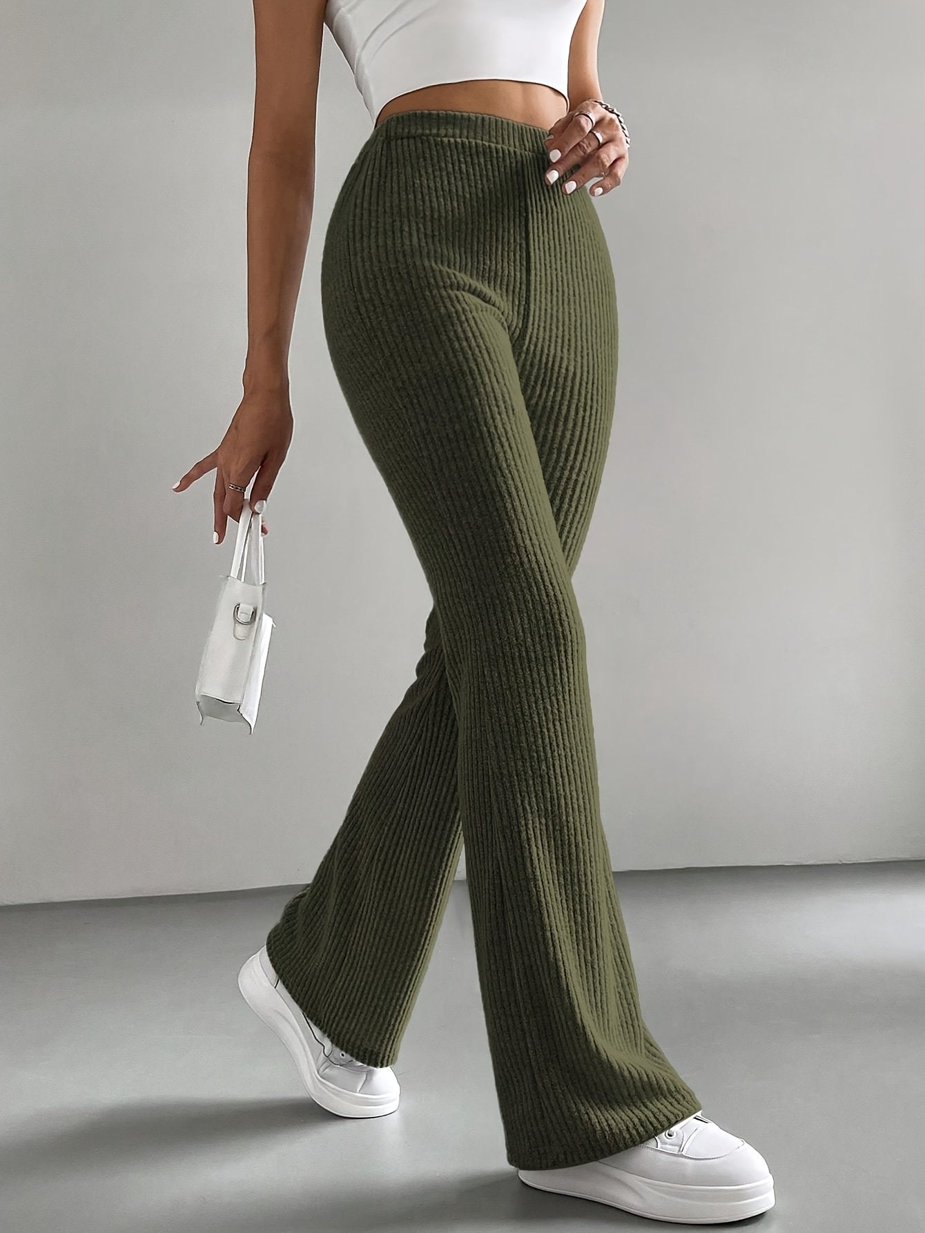 High-Waisted Flared Pants