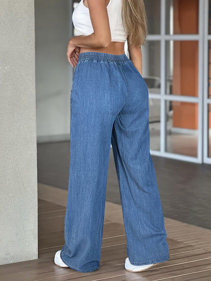 High Waist Straight Leg Jeans