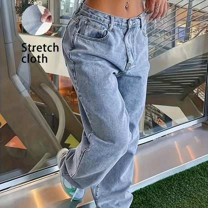 Stylish Stretchy Denim Long Jeans