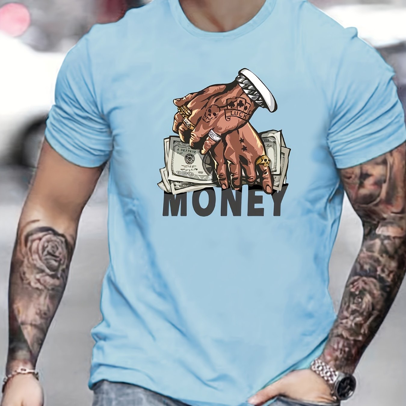 Cartoon Money & Hands T-Shirt