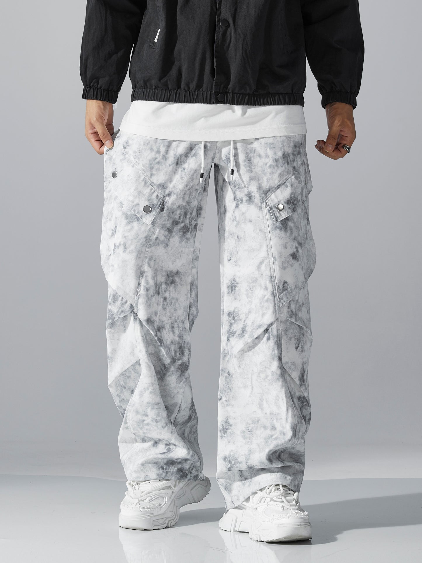 Digital Print Fashion Cargo Pants