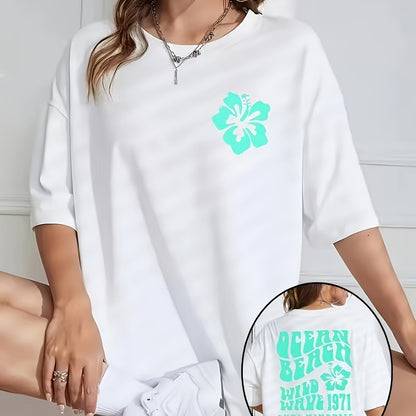 Fashionable Casual Oversized Round-Neck T-Shirt