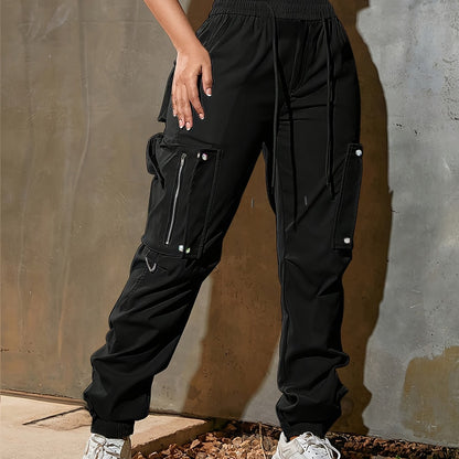 High-Waist Wide-Leg Cargo Pants