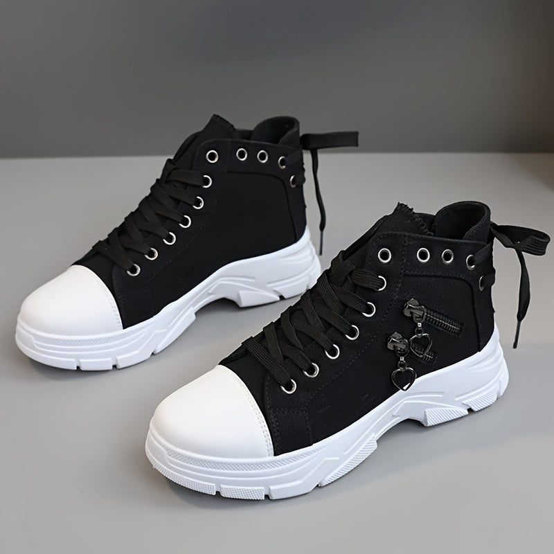 Canvas Platform Sneakers