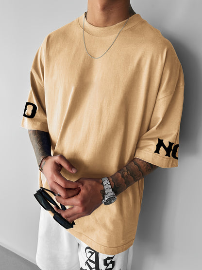 Loose-Fit Letter Print T-Shirt