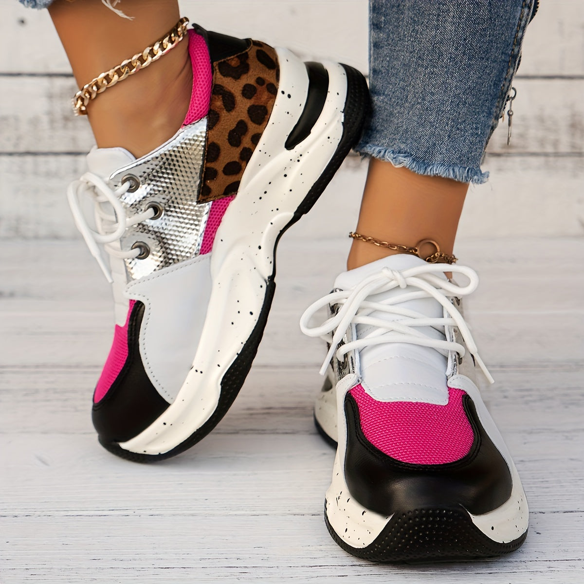 Leopard Print Sneakers