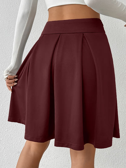 Polyester And Spandex Midi Skirt