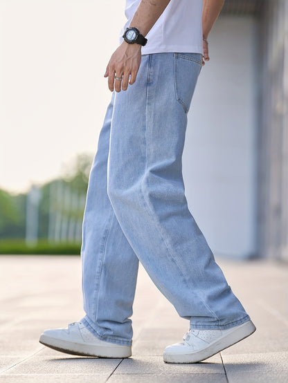 Light Blue Loose Denim Jeans