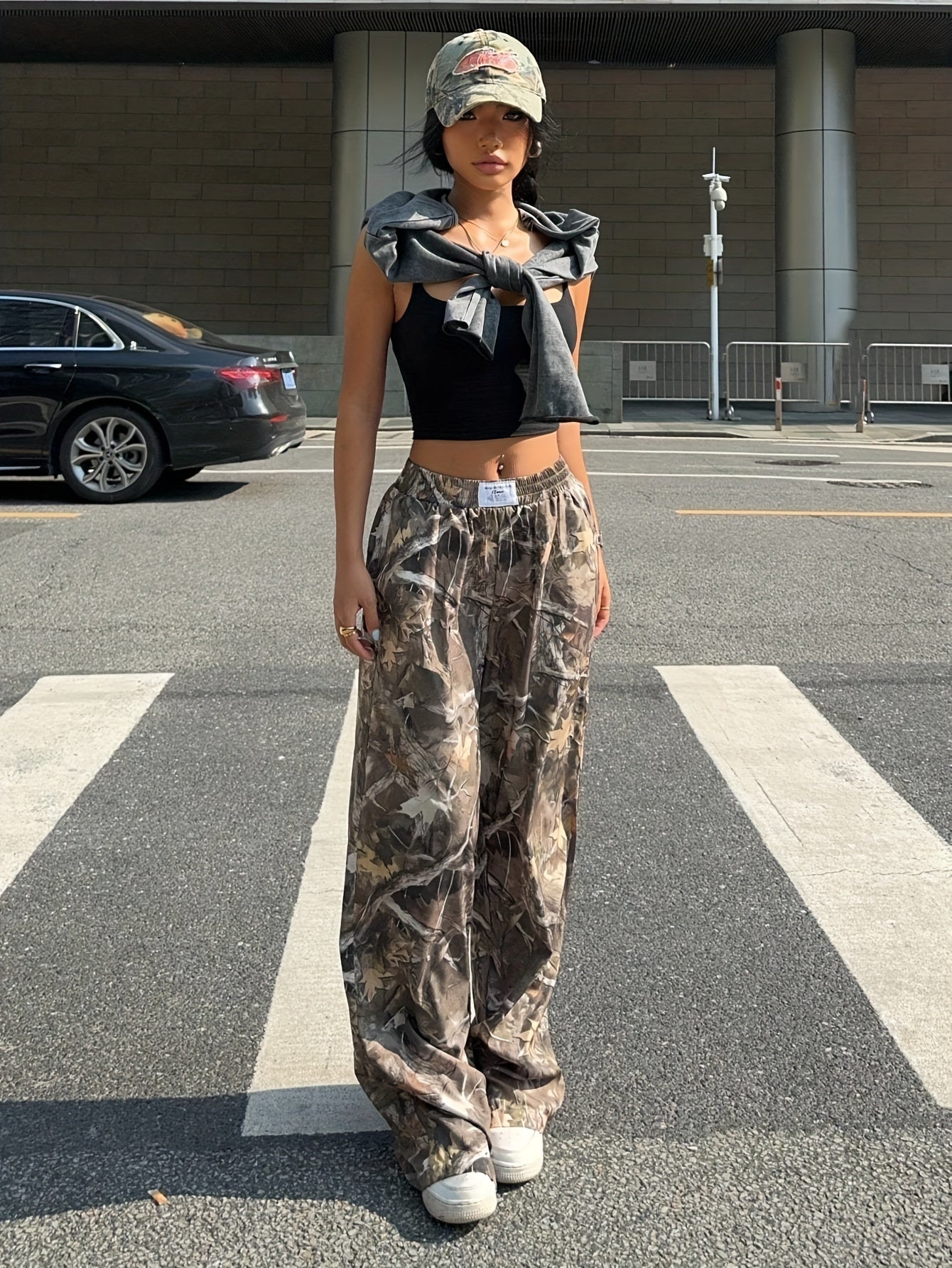 Casual Wide-Leg Pants with Drawstring Waist