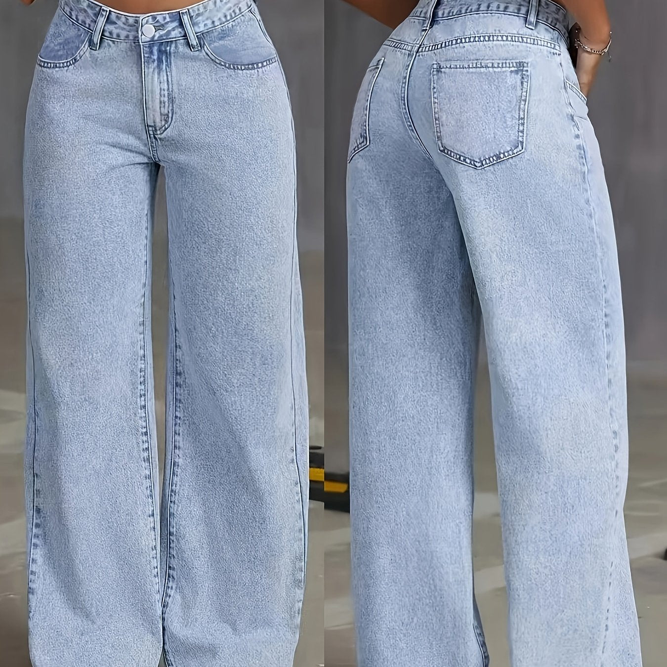 Fashion Comfortable High-stretch Slim Straight Jeans