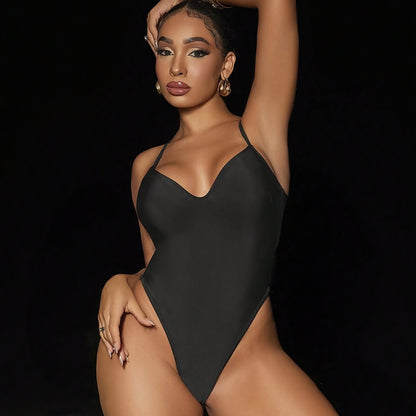 Black One-Piece Swimsuit