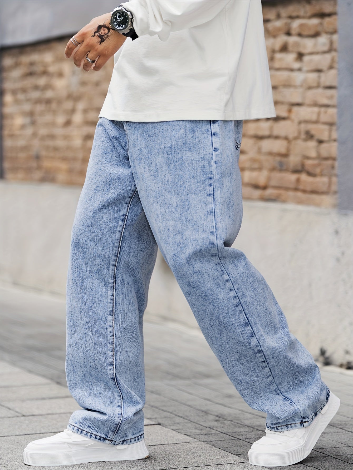 Loose Fit Wide Leg Jeans